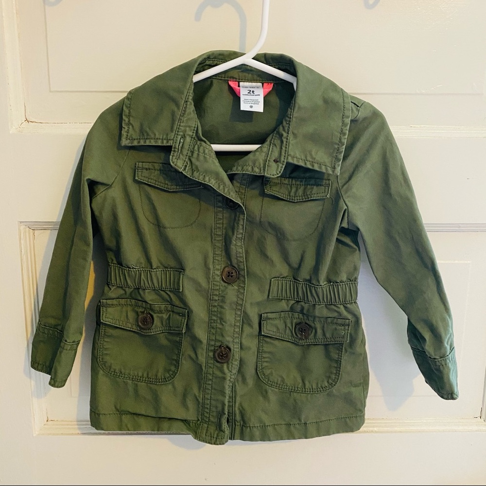 Toddler Hunter Green Utility Jacket